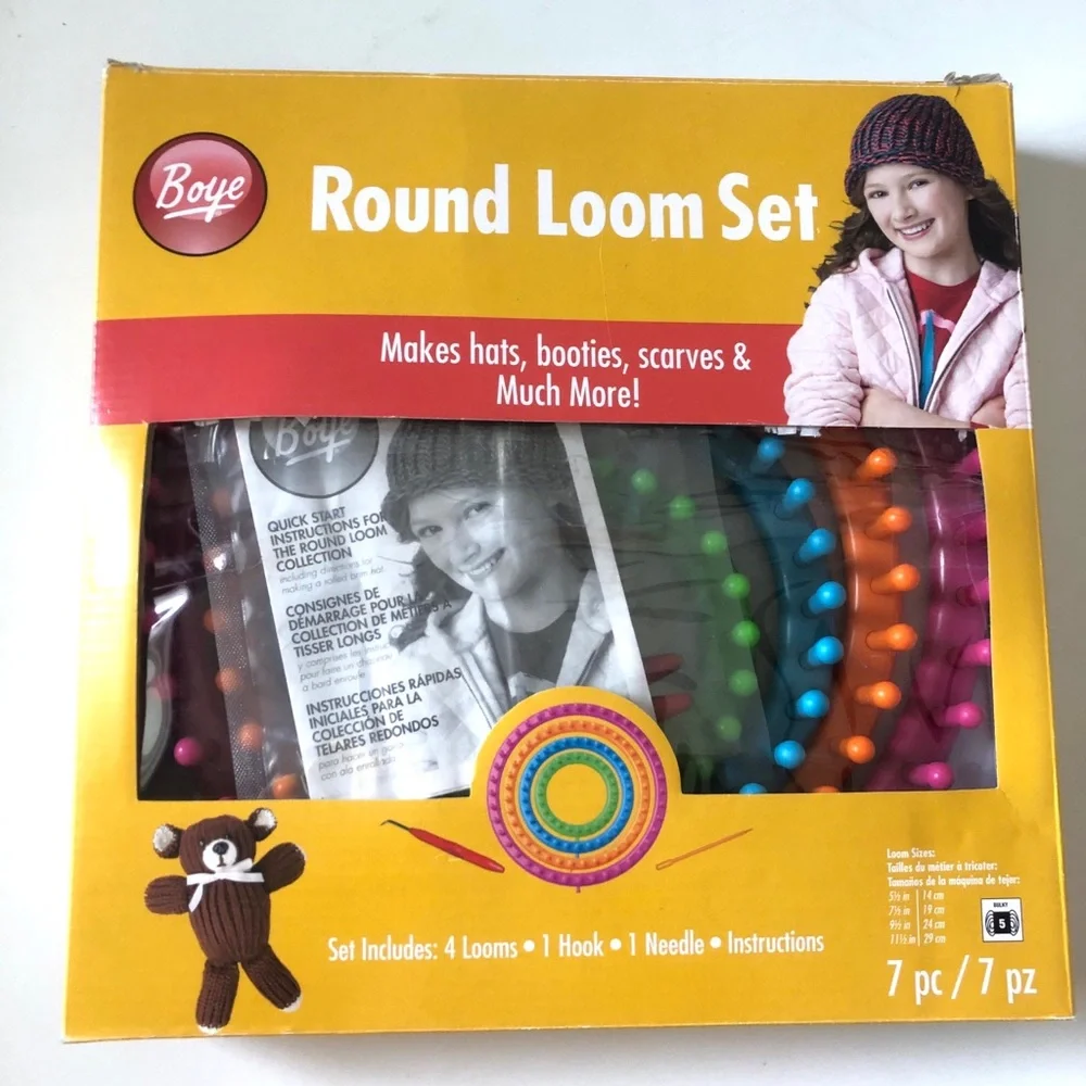 Boye Round Loom knitting set- complete 7 piece set